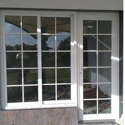 Decorazione di finestre e porte con vetri doppi in alluminio di design moderno con barre georgiane