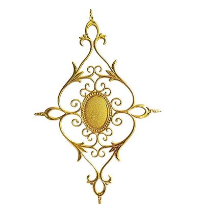 Tutti gli scenari Fiori di vetro isolato con vetro in PVC Fittings in oro a barra georgiana