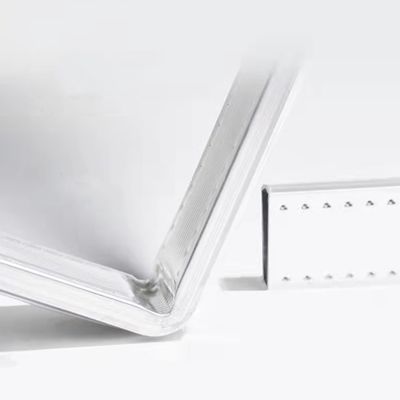 Bar spaziatrice in alluminio pieghevole in nero/argento 4-40A per finestre e porte a doppio vetro