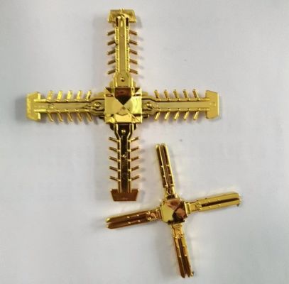 Unità di vetro isolante a doppio strato in oro, essiccante, connettore di fiori a barra georgiana e altro