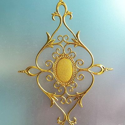 Facile da installare Fiore di barra georgiana elettroplata per porte e finestre scorrevoli in UPVC
