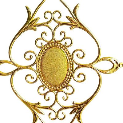 Facile da installare Larghezza ornata doppio vetro 7 * 15 elettroplata alluminio fiore georgiano