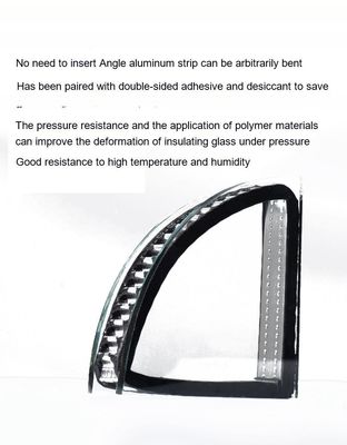 Bar spaziatore di bordo caldo 15 mm Low E Coating trasparente riflettente vetro isolato per finestre e porte