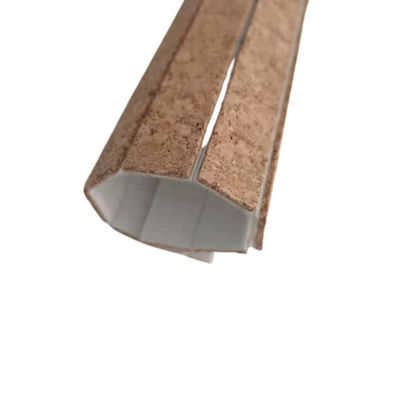 Pad di separazione in vetro da ufficio con composizione naturale di sughero in colore marrone