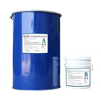 Prodotto in vetro isolante in silicone a due componenti nero e bianco